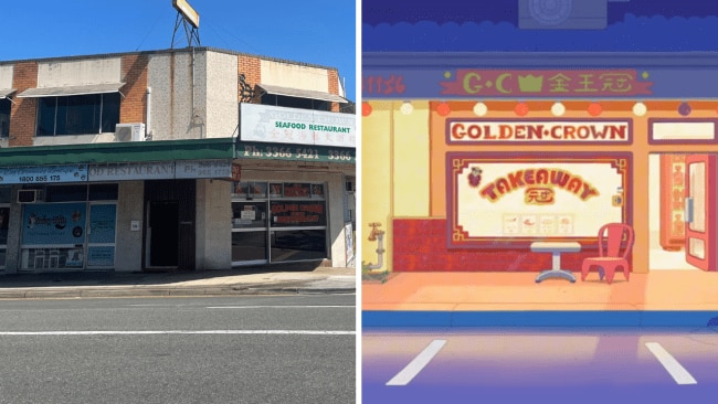 The Golden Crown Chinese restaurant seen in the Takeway episode was inspired by this eatery in Ashgrove. Image: ABC / Leah Goulis / Kidspot