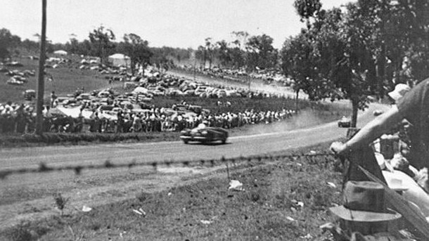 The 1954 Australian Grand Prix was held on a street circuit at Southport. Picture: George Litfin