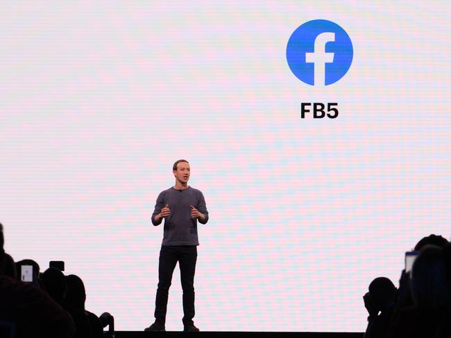 Mark Zuckerberg speaking at an event in San Jose, California. Picture: Kyodo News via Getty Images.