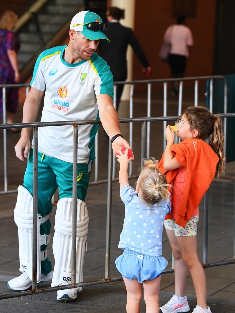 David Warner says he is putting his family first. (Photo by Mark Brake/Getty Images)