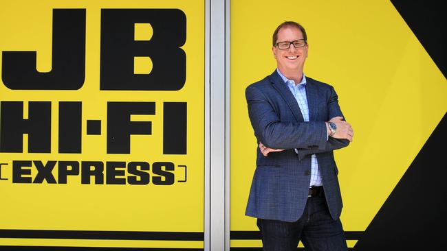 JB Hi-FI chief executive Richard Murray notes “retail is about detail” and that’s the bit the former CFO does well. Picture: Aaron Francis