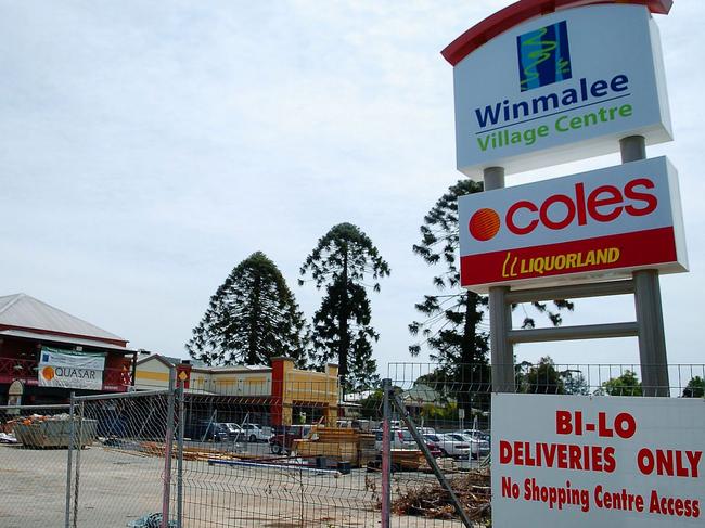 Winmalee Village Centre under construction in 2005.