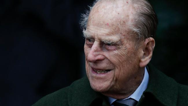 (FILES) In this file photo taken on December 25, 2017 Britain's Prince Philip, Duke of Edinburgh leaves after attending Royal Family's traditional Christmas Day church service at St Mary Magdalene Church in Sandringham, Norfolk, eastern England. Britain's Prince Philip, Duke of Edinburgh and husband of Queen Elizabeth II of England, 96, was released April 13, 2018, after undergoing successful hip surgery last week, Buckingham Palace announced. / AFP PHOTO / Adrian DENNIS