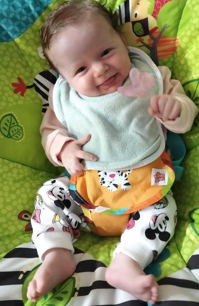 Olive May Moss: Born on 26/07/2023, three month old Olive was nominated by her mum, Kaitlyn Valerie Wallace.