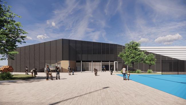 A concept image for a possible $35m stand-alone sports centre in Naracoorte. Picture: Naracoorte Lucindale Council