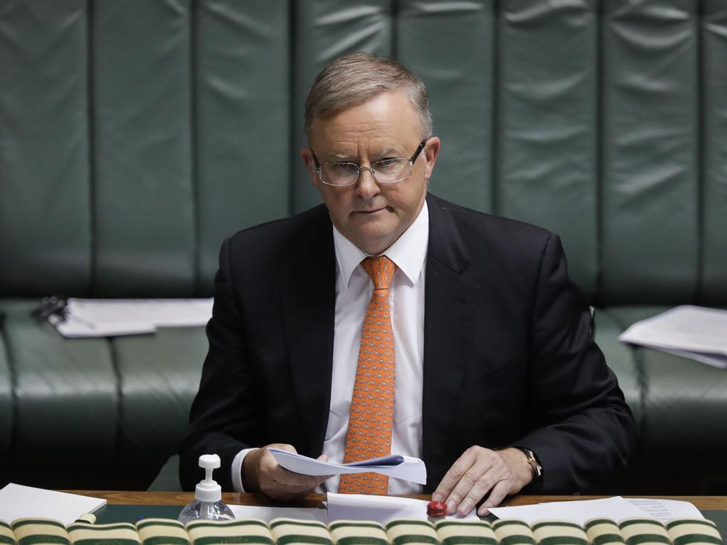 Opposition Leader Anthony Albanese’s leadership was scrutinised in November after frontbencher Joel Fitzgibbon resigned and said Mr Albanese should listen more to him. Picture: Sean Davey