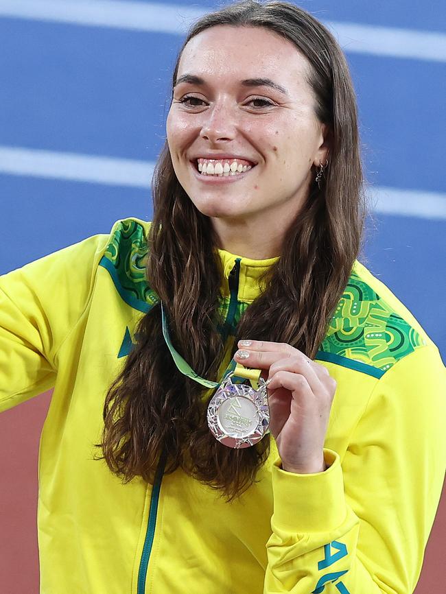 Little after receiving her silver medal at the 2022 Commonwealth Games. Picture: Michael Klein