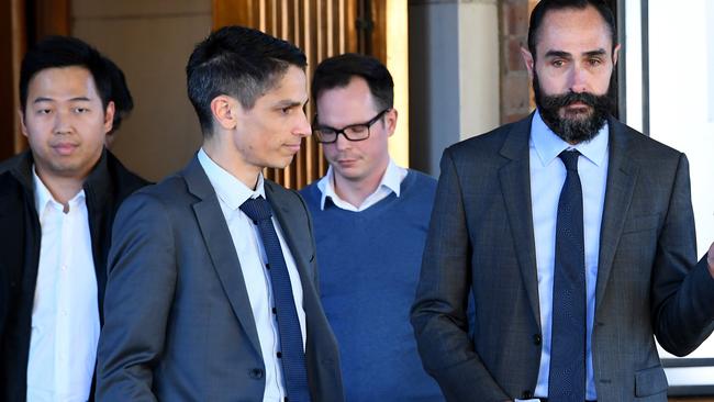 Friends and colleagues gathered at to celebrate the life of Melbourne surgeon Patrick Pritzwald-Stegmann in Ivanhoe. Picture: AAP Image/Joe Castro