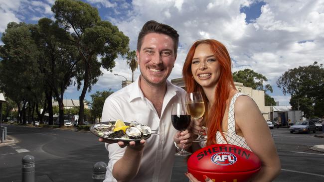 The Bath Hotel is getting ready for the AFL Gather round Food and Wine Festival. Picture are Kai Ward and Ashlee Grindle – DJs Bangaz &amp; Ash. Picture: Brett Hartwig