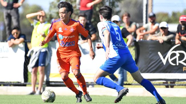 Sturt Lions player Akira Kobaishi claimed the Bob Telfer Medal for State League One’s top performer. Picture: AAP/ Keryn Stevens