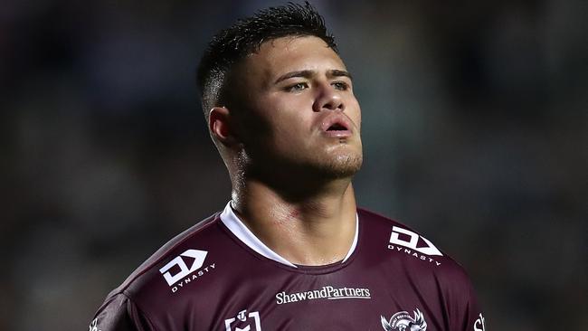 Josh Schuster has been inconsistent for the Sea Eagles. Picture: Getty