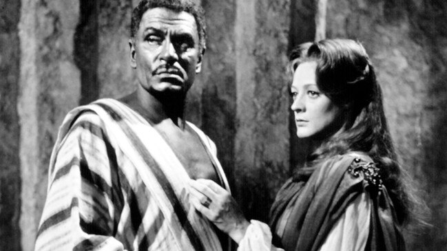 Laurence Olivier as Othello and Maggie Smith as Desdemona. Picture: Supplied