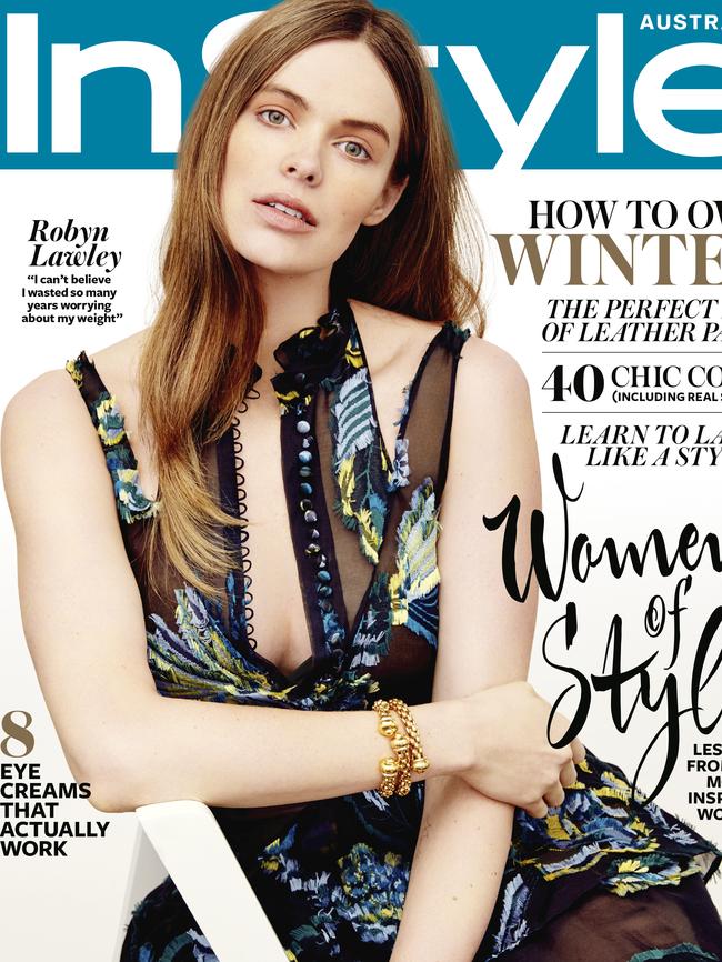 Robyn Lawley on the cover of the June Issue of InStyle.