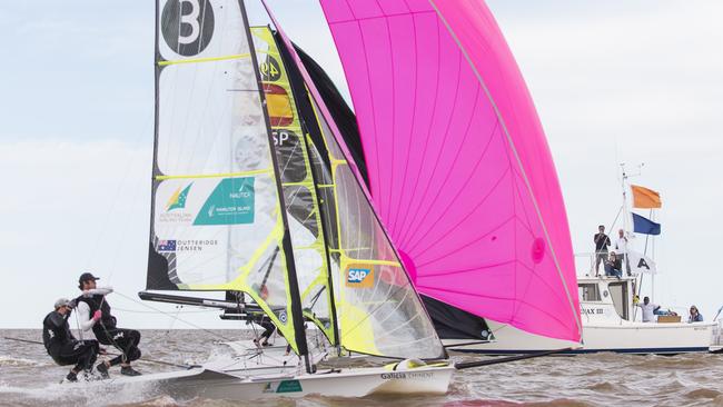 Olympic Gold medallists Nathan Outteridge and Iain Jensen conquered major obstacles, including polluted waters and illness, to win a silver at their world 49er skiff titles last year.