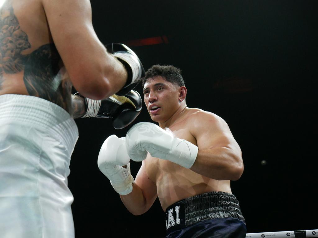 Jason Taumalolo at the Battle of the Reef fight night at the Townsville Entertainment and Convention centre, October 7 2023. Picture: Blair Jackson.