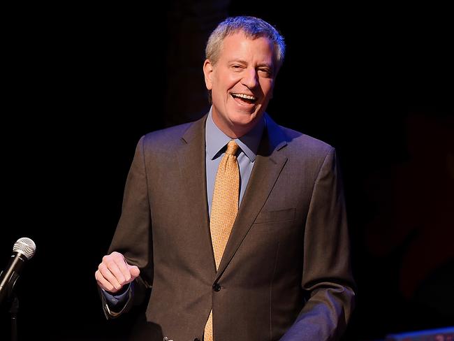 New York City Mayor Bill de Blasio is taking action against oil companies. Picture: Nicholas Hunt/Getty Images