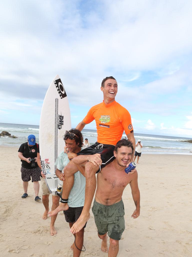 Usher Cup Finals at Snapper Rocks Winner Sheldon Simkus. 30 January 2022 Coolangatta Picture by Richard Gosling