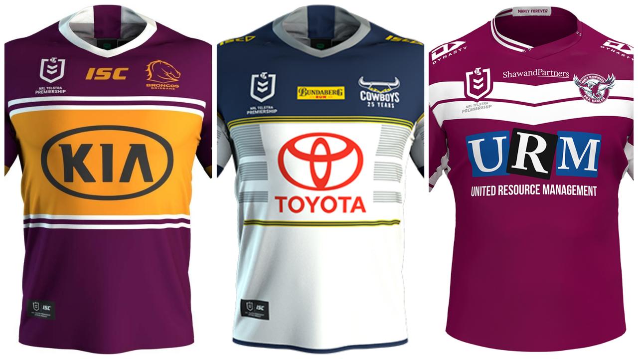 NRL 2020 jerseys Every clubs jersey design, home and away jerseys