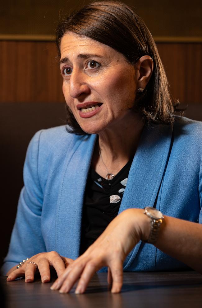 Premier Gladys Berejiklian in an exclusive interview with the <i>Parramatta Advertiser </i>yesterday. (AAP Image / Julian Andrews).