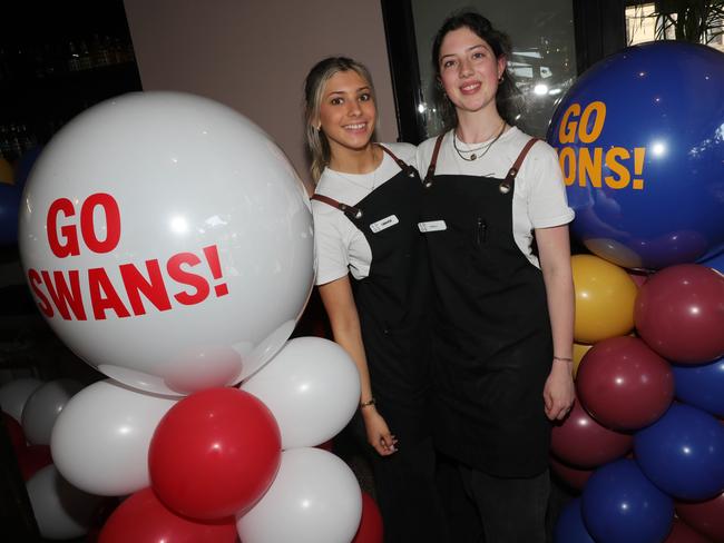 AFL grand final celebrations around Geelong . Edge Geelong left: Cinnamon and Emily Picture: Mark Wilson