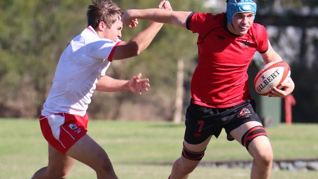 GPS First XV action between Ipswich Grammar and Gregory Terrace. Picture: Megan Condon.