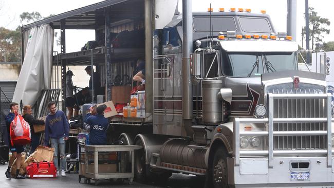 All commercial freight truck drivers must provide proof of vaccine to enter SA. Picture: Glenn Ferguson