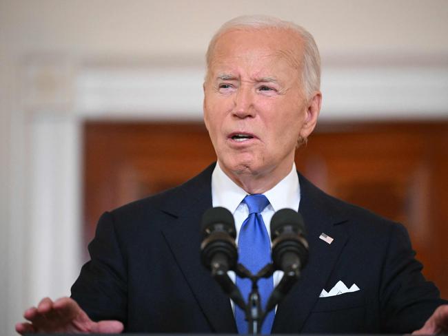 US President Joe Biden delivers remarks on the Supreme Court’s immunity ruling. Picture: AFP