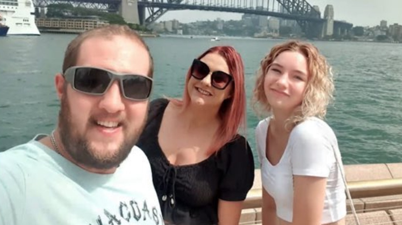 Cassie Townsend and her siblings, in a photo shown at her funeral.