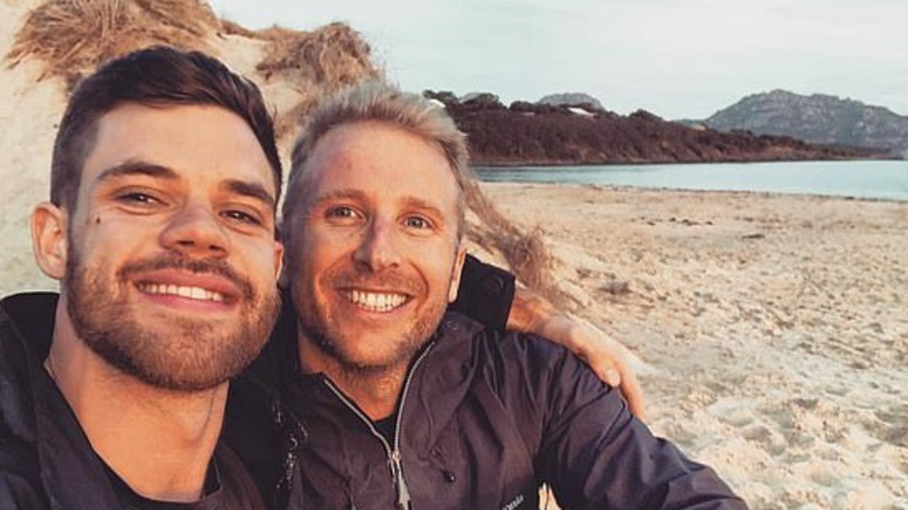 Hamish credits his boyfriend Jacob for getting him through 2020. Picture: Instagram