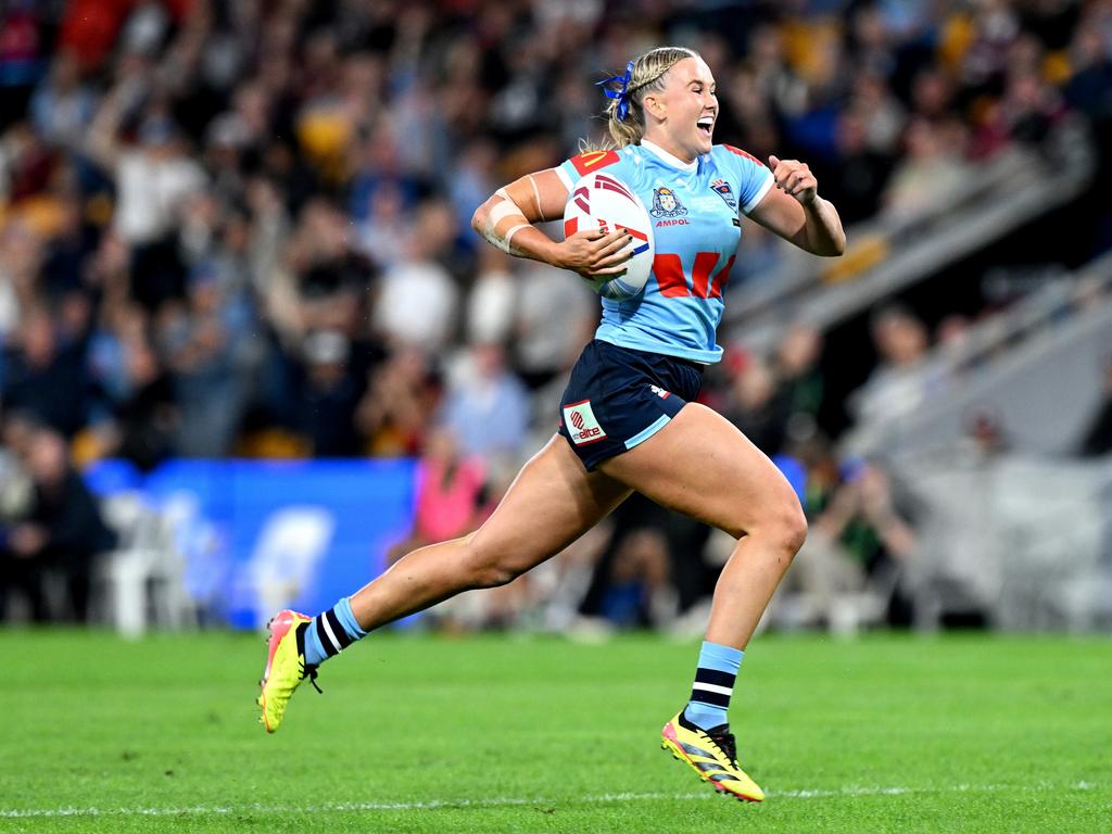 Chapman played in front of a record Women’s State of Origin crowd in a historic Game 1 at Suncorp Stadium on May 16. Picture: Getty Images