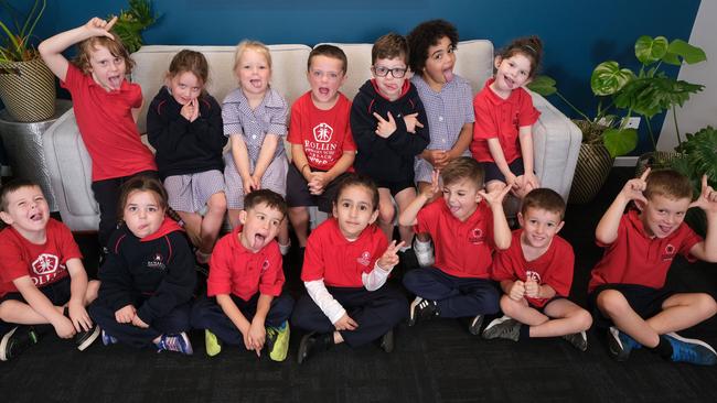 Rollins Primary School Prep B- Top Row (L-R) Bailey Nelis, Evie Bolton, Mia Kelly, Casey Picone, Jax O’Toole, Harmony Rigg, Bella De Vasconcelos Kyriazopoulos Bottom Row (L-R) Theodore Foster, Macy Donatucci, Leon Allan, Fariha Batool, Zach Erkul, Maverick Leeke, Reed Denham Picture Mark Wilson