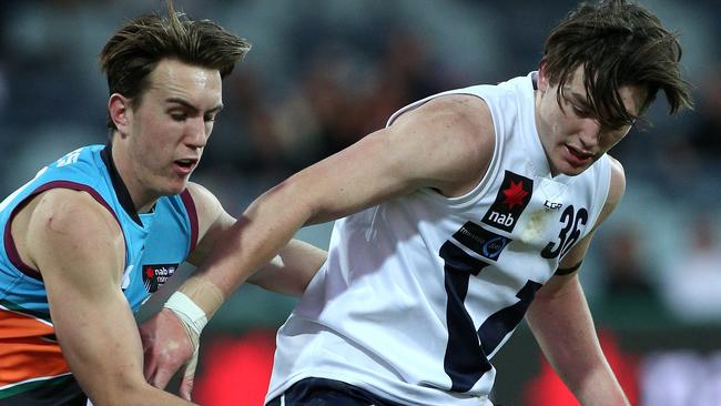 Josh Battle playing for Vic Country during the Under 18 Championships. Picture: Mark Dadswell