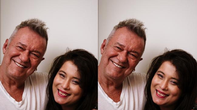 Jimmy Barnes with youngest daughter Elly-May, who suffers from cerebral palsy. Picture: Ben Rodgers