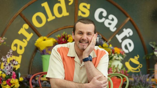 Neighbours actor Ryan Moloney, who plays Toadie Rebecchi, pictured at Harold’s Cafe in 2015. Picture: Andrew Tauber