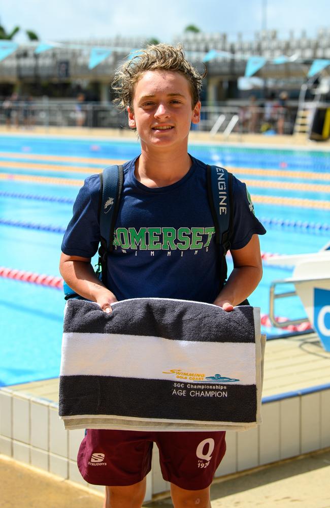 Braxtyn Truman, 12, at the 2025 Swimming Gold Coast Long Course Championships. Picture: Photos By Nadia