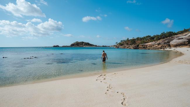 Sunset Beach on Lizard Island. Picture: TEQ