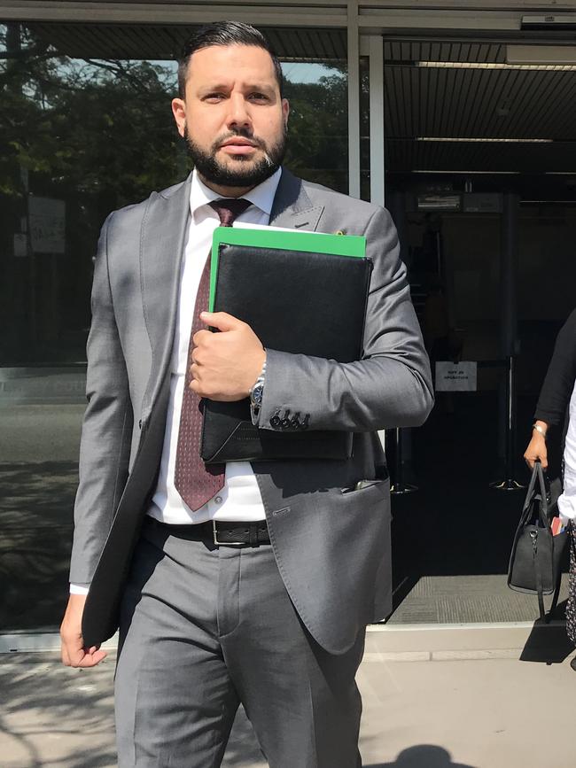 Lawyer Fadi Abbas represented one of the accused at Parramatta Bail Court on Saturday. Picture: News Corp