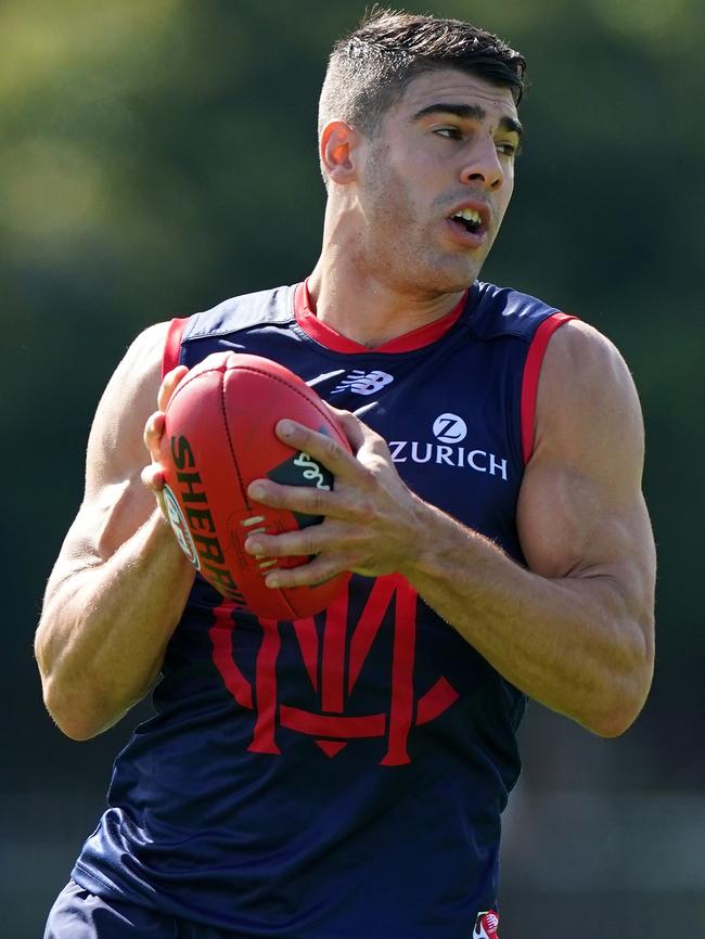 Petracca’s arms look huge. Picture: AAP