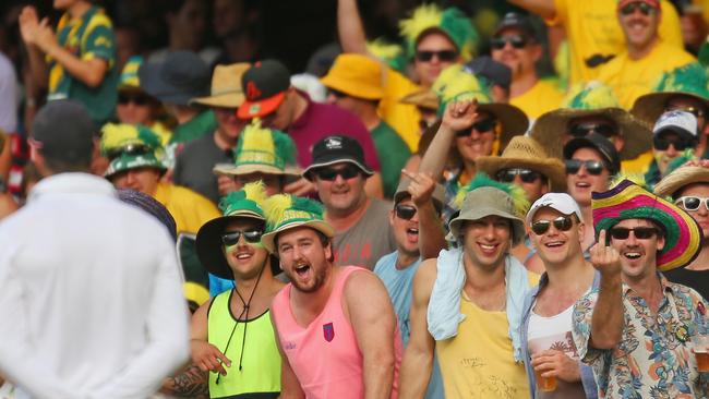 Members of the crowd gesture towards Kevin Pietersen during the 2013 Ashes. What could Ben Stokes expect if he tours?
