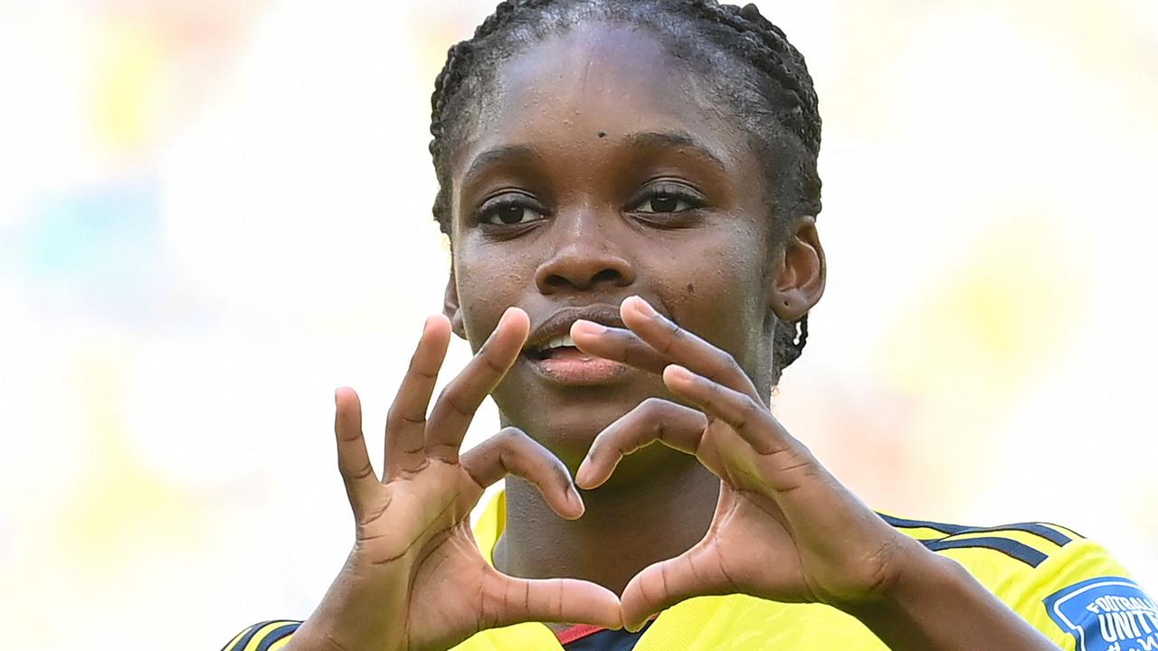 Cancer survivor Linda Caicedo has scored at her third World Cup in a year. Picture: Franck Fife / AFP