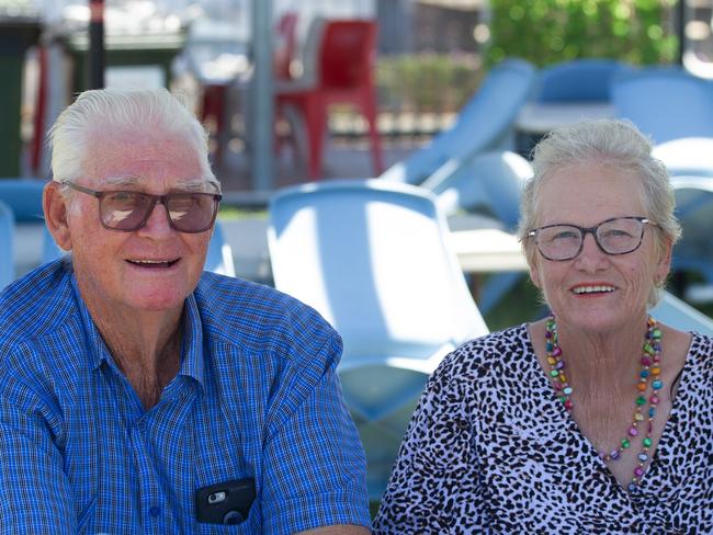 Doug and Nola Sorensen were all smiles at the Bundaberg race day.