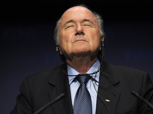 Sepp Blatter resigned today at a hastily arranged press conference.