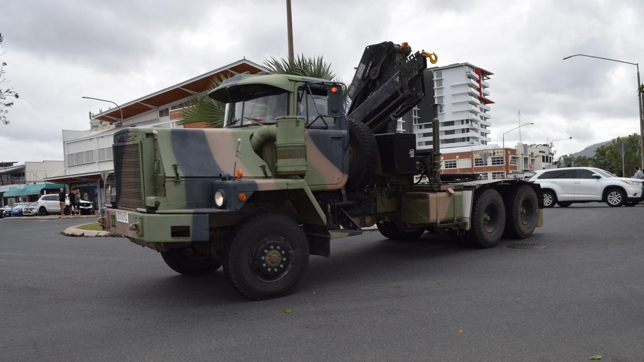 A vehicle in the Rockhampton ANZAC DAY march.