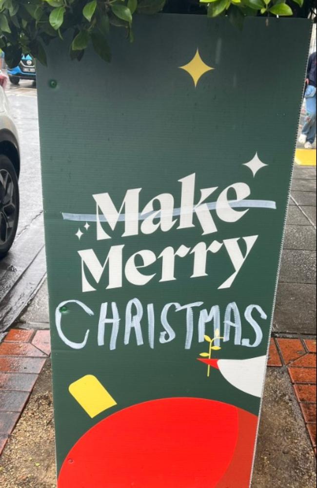 Stonnington City Council has come under fire for its 'Make Merry' Christmas decorations.