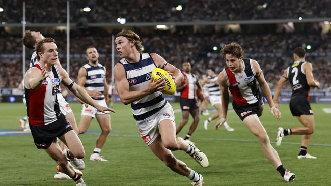 Tanner Bruhn has extended his stay at the Cats. Picture: Darrian Traynor/Getty Images