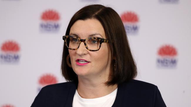 Minister for Education and Early Childhood Learning Sarah Mitchell talks to the media. Picture: Getty Images.