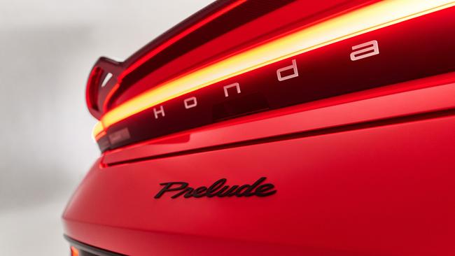 The Prelude is likely to share its hybrid engine with the Civic. Picture: Supplied.