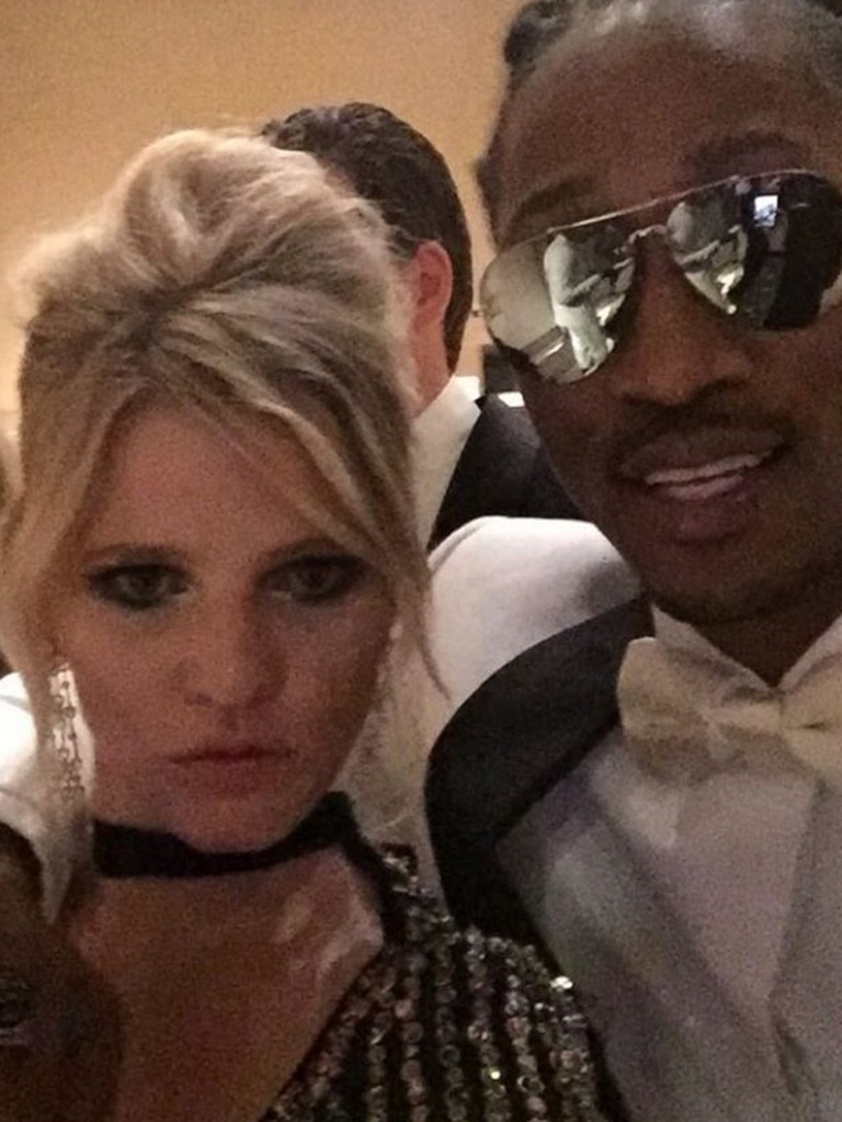 Met Gala 2016 on social media ... Lara Stone and Future. Picture: Instagram