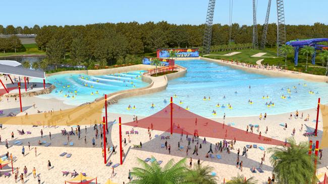 Beach begins to take shape at Western Sydney’s Wet’n’Wild | Daily Telegraph