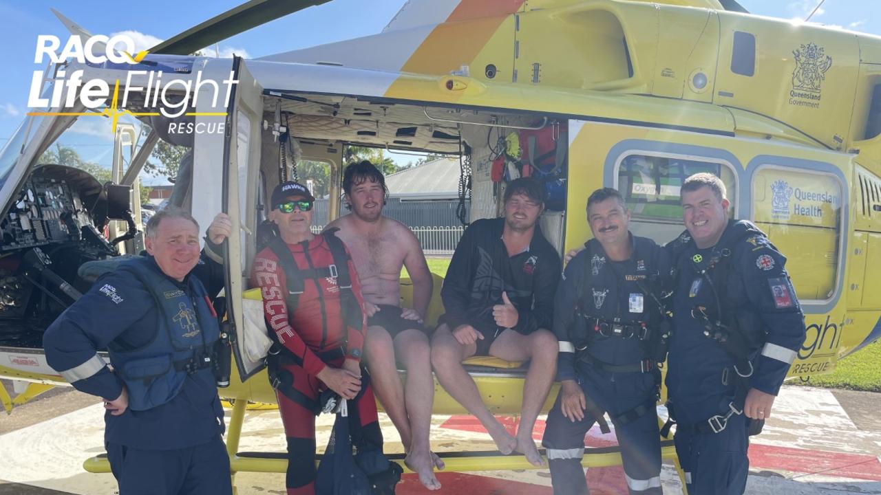 The Bundaberg-based RACQ LifeFlight Rescue helicopter crew plucked two brothers from the ocean in February after the boat they were on overturned near the northern tip of K‘gari (Fraser Island).